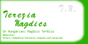 terezia magdics business card